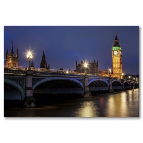 Αφίσα (γέφυρα, Τάμεσης, Buckingham Palace, Λονδίνο, big ben, αξιοθέατα, αρχιτεκτονική)